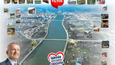 Projelerini harita üzerinde bir bir gösterdi