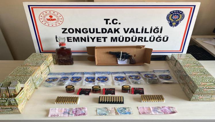 Jandarma ve polisten uyuşturucu operasyonu Zonguldak‘ta jandarma ve polis