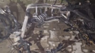 Şarjda bırakılan elektrikli bisiklet patladı