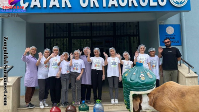 Zonguldak‘ın Alaplı Çatak Ortaokulu Millî Eğitim Bakanlığı ile imzalanan ‘İyilik