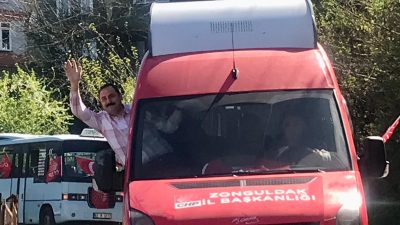 Altuğ Dökmeci’nin zafer konvoyu