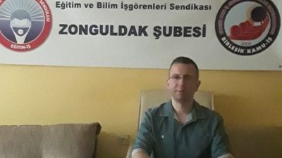 Zonguldak Eğitim İş Basın Yayın Sekreteri Emre Altınsoy Köy Enstitülerinin