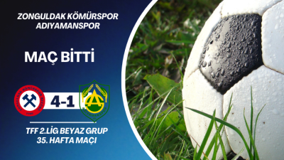 ZONGULDAK KÖMÜRSPOR 4-1 ADIYAMANSPOR (MAÇ BİTTİ)