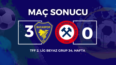 BUCASPOR 3 – ZONGULDAK KÖMÜRSPOR 0 (MAÇ BİTTİ)
