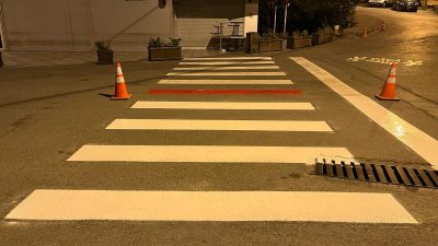 Zonguldak'ta Yaya Geçidi Çizgileri Yenilenmeye başladı.