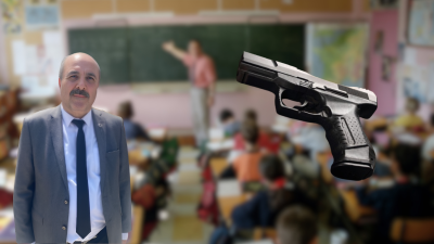 Kamu-Sen Zonguldak İl Temsilcisi Şahin Ören, okullarda eğitim çalışanlarına yönelik