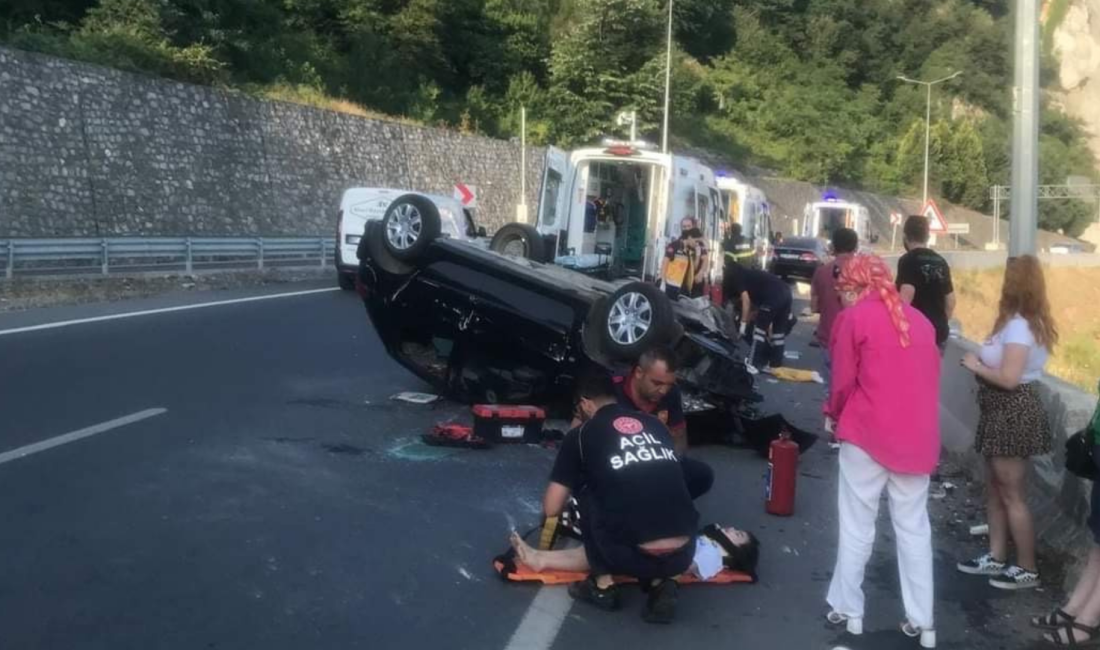 Kozlu-Ereğli Yolunda Can Pazarı Zonguldak’ın Kozlu ilçesinde sürücüsünün
