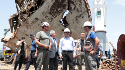 Vali,  KAFKAMETLER Enkazını İnceledi