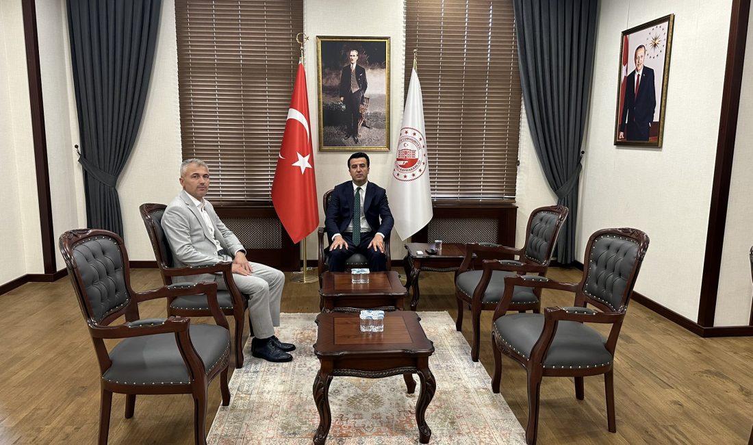 AMELE BİRLİĞİ BAŞKANI’NDAN KAYMAKAMA ZİYARET! Zonguldak Amele Birliği Başkanı