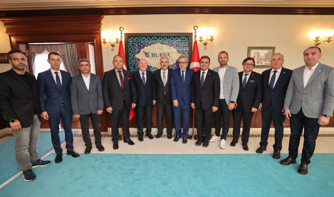 GAZETECİLER CEMİYETİ, VALİYİ ZİYARET ETTİ! Bursa Gazeteciler Cemiyeti Başkanı