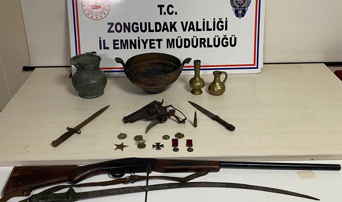 TARİHİ ESER KAÇAKÇILIĞI OPERASYONU! Zonguldak İl Emniyet Müdürlüğü