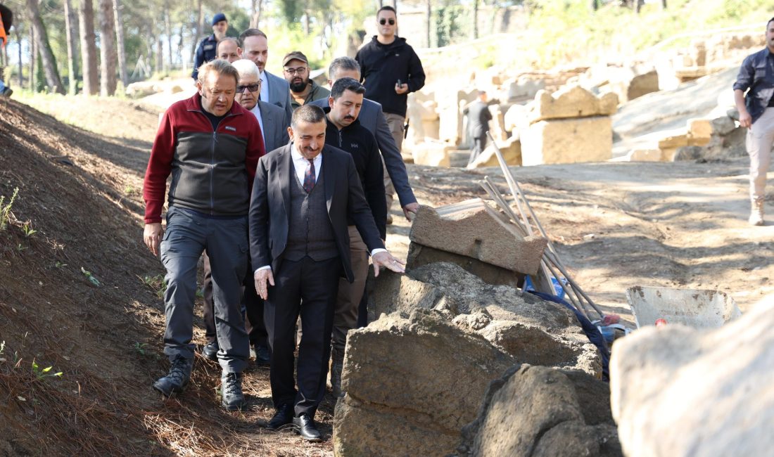 VALİ TİOS’U YERİNDE İNCELEDİ Zonguldak Valisi Osman Hacıbektaşoğlu,