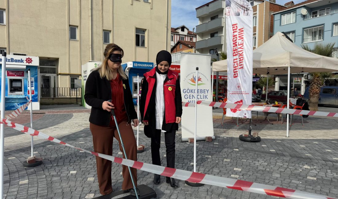 GÖRME ENGELLİLER ETKİNLİĞİ GERÇEKLEŞTİ Gökçebey'de Beyaz Bastonlular Görme