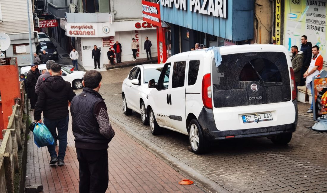 Zonguldak merkezde aracıyla ters