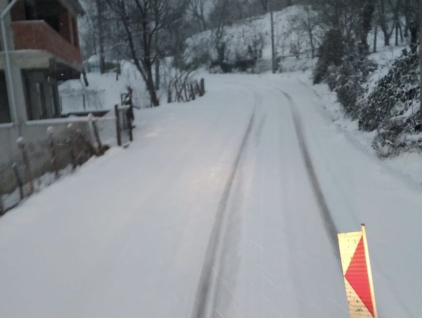 Zonguldak’ta yoğun kar yağışından