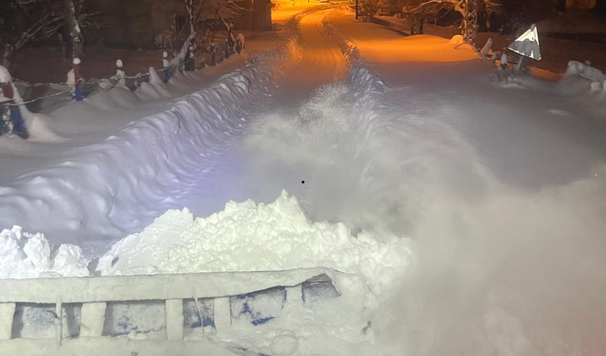 Zonguldak’ta etkili olan kar