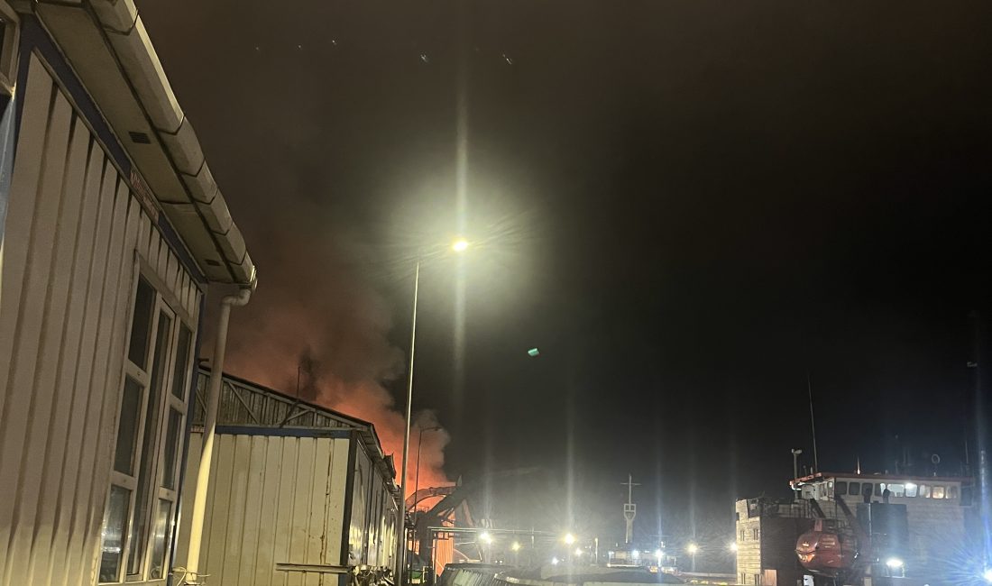 Zonguldak limanında yangın çıktı!