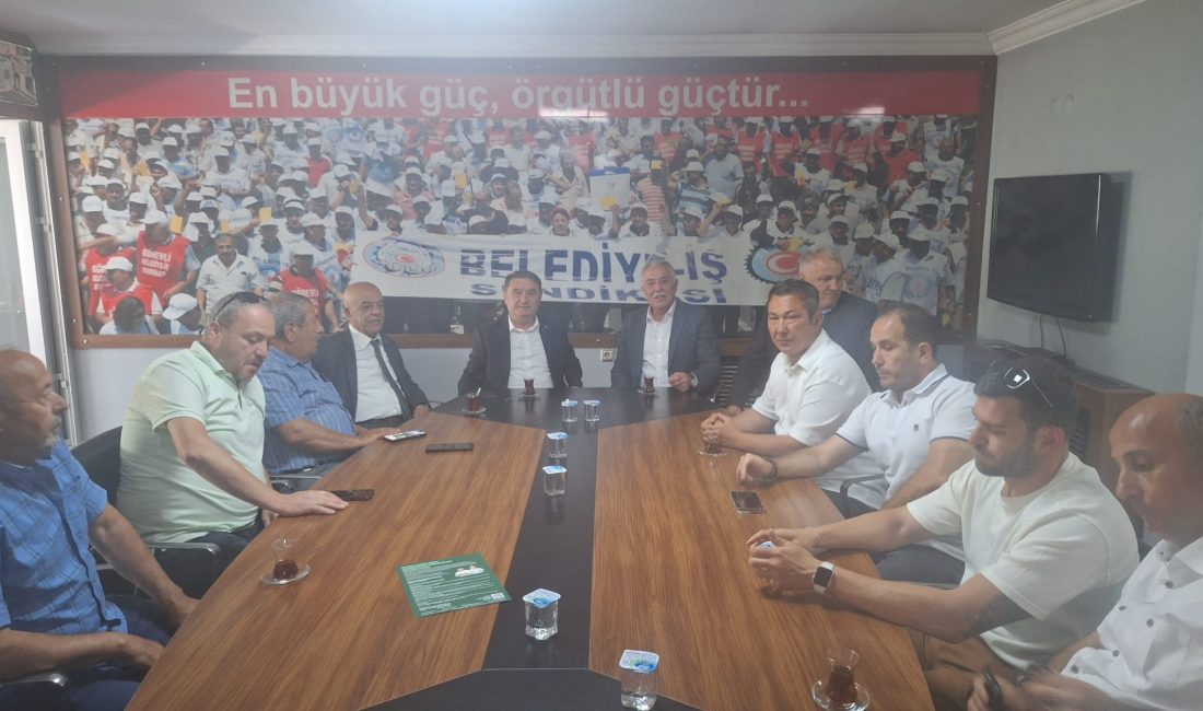 Tahsin Erdem’den Belediye-İş Sendikasına ziyaret Zonguldak Belediye Başkanı Tahsin