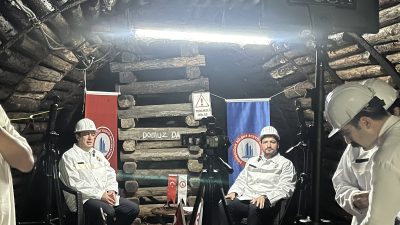 Zonguldak’ta yeraltında bilim söyleşisi gerçekleştirildi