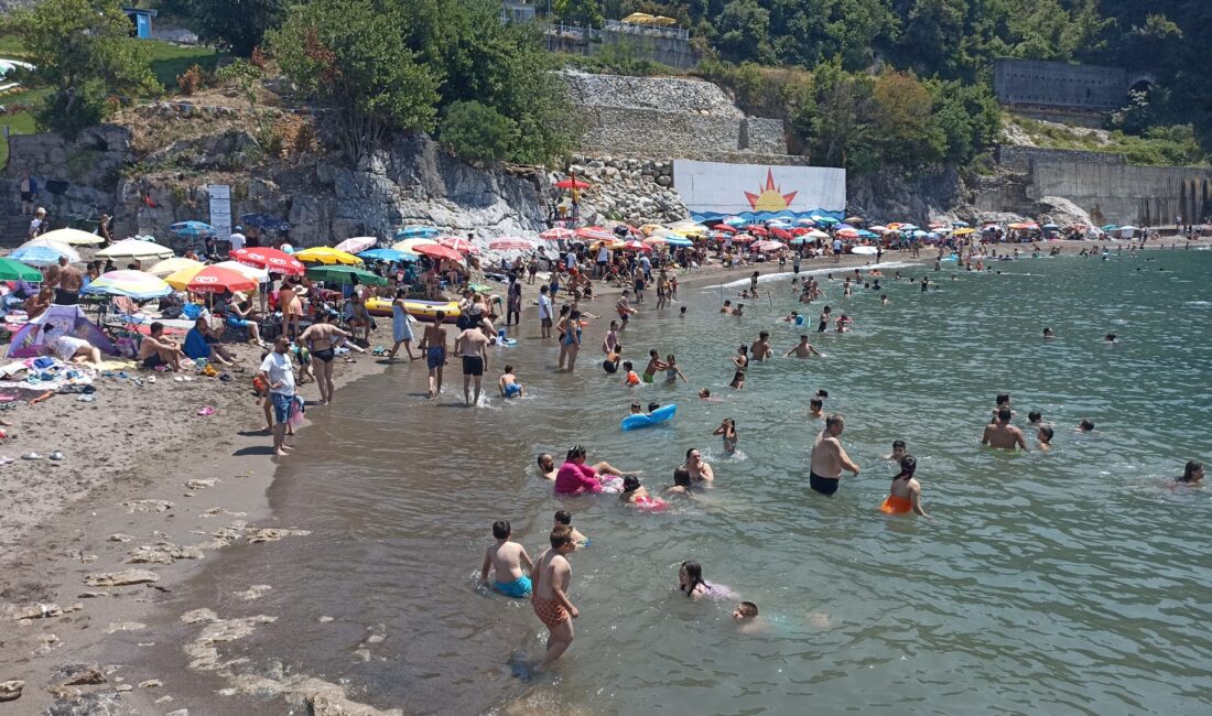 Zonguldak’ta Tersane Plajı'nda bir
