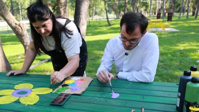 Tokat’ta Gümenek Mesire Alanı, sanatla yenileniyor