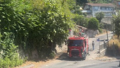 Mithatpaşa mahallesinde yangın