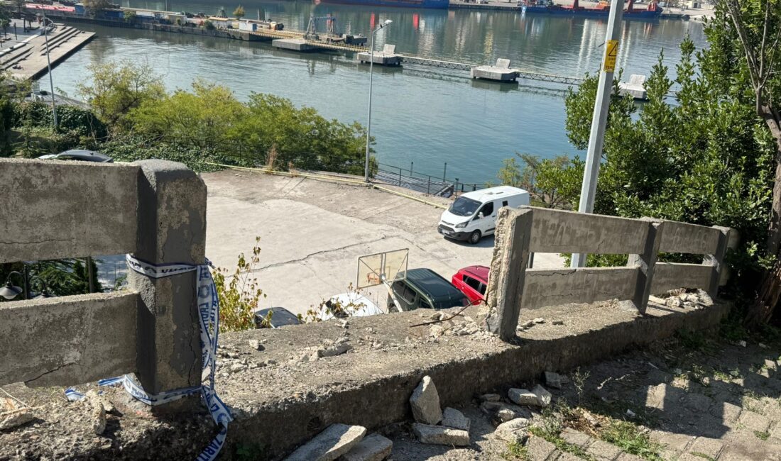 Zonguldak’ta yapılmayan korkuluklar tehlikeye