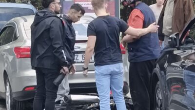 Motosiklet kazasında sürücü ölümden döndü