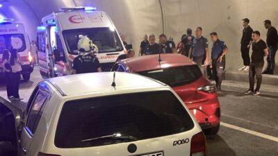 Değirmenağzı Tüneli’nde zincirleme kaza! Yaralılar var