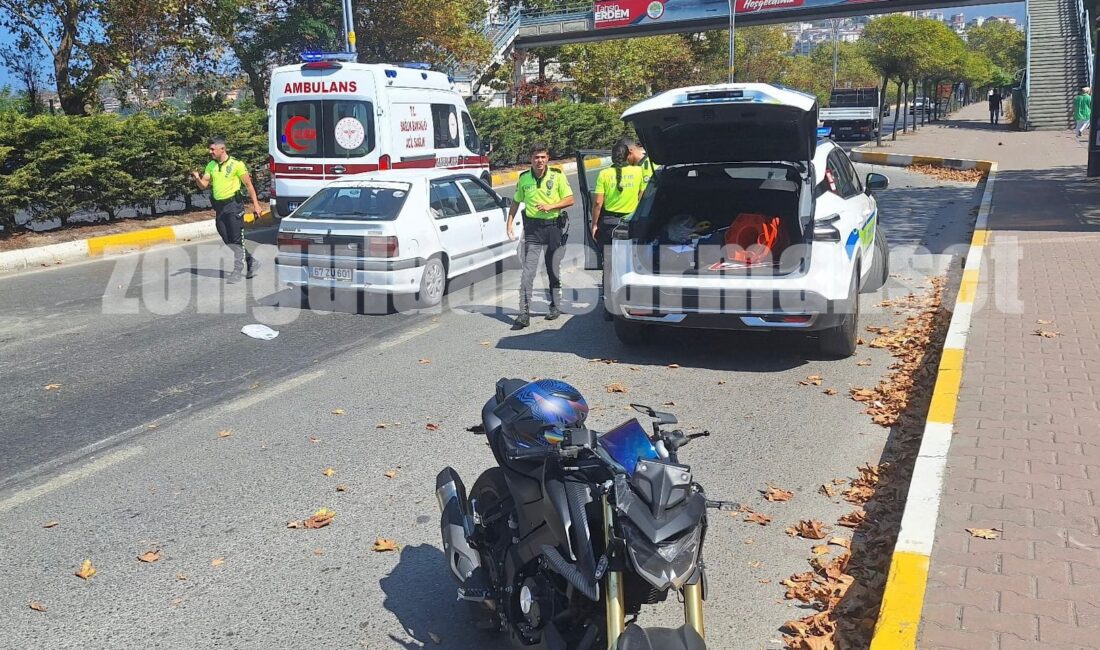 Zonguldak'ta Otobüs Terminali önünde