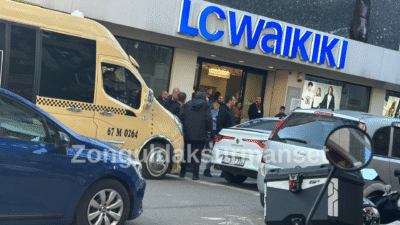 Gazipaşa Caddesinde kaza meydana geldi