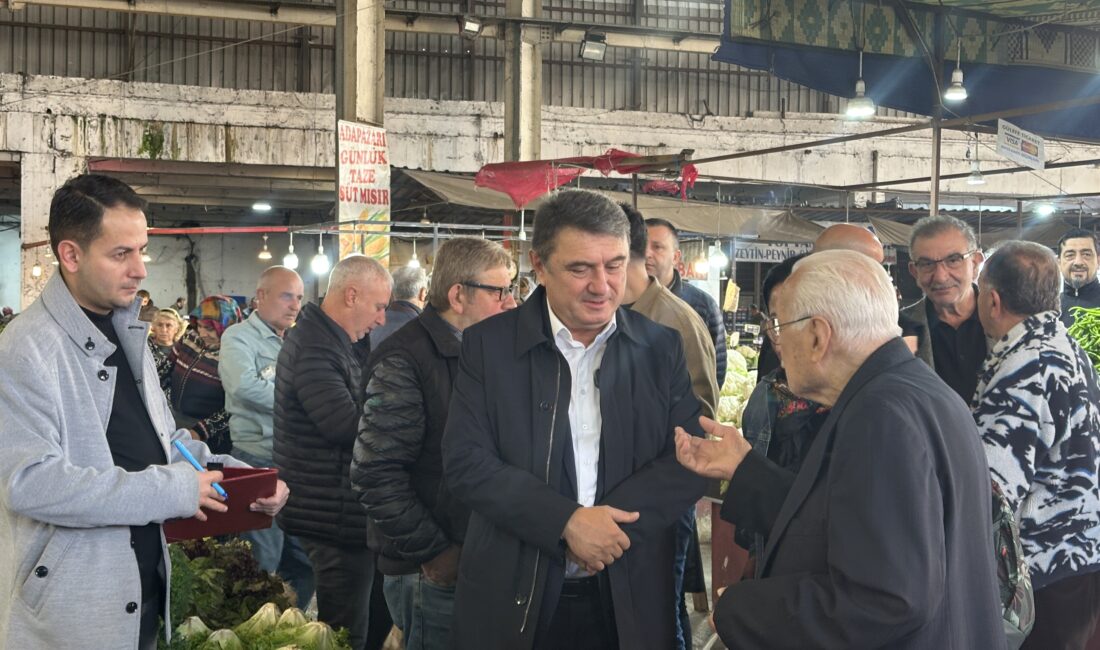 Tahsin Erdem pazar esnafını ziyaret etti Zonguldak Belediye Başkanı Tahsin