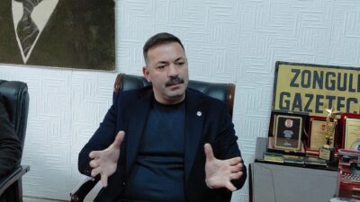 AK Parti Zonguldak İl Başkanı Mustafa Çağlayan, Zonguldak Gazeteciler Cemiyeti’nde