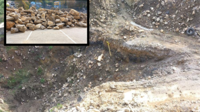 Zonguldak Tepebaşı Mahallesi’nde bulunan Kur’an kursunun önünde belediye tarafından yaklaşık