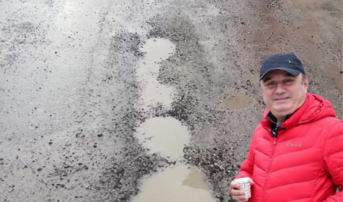 Tepebaşı Mahallesinde oturan bir vatandaş yolların durumuna isyan etti; “Tahsin