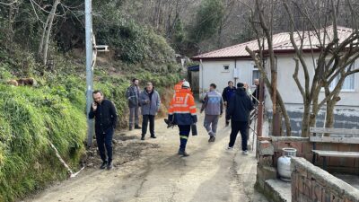 Kozlu ilçesindeki kombi uyarı alarmı verince eve çağırılan ekipler, bahçede