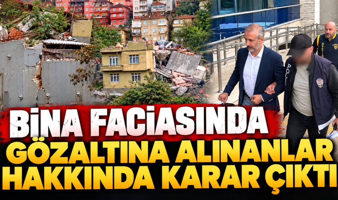 Zonguldak’ta bina faciası soruşturmasında karar çıktı Zonguldak’ta bir kişinin hayatını kaybettiği bina çökmesine ilişkin soruşturmada, mimar